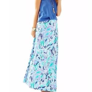 Lilly Pulitzer Nola Maxi Skirt in Lilac Nice Ink